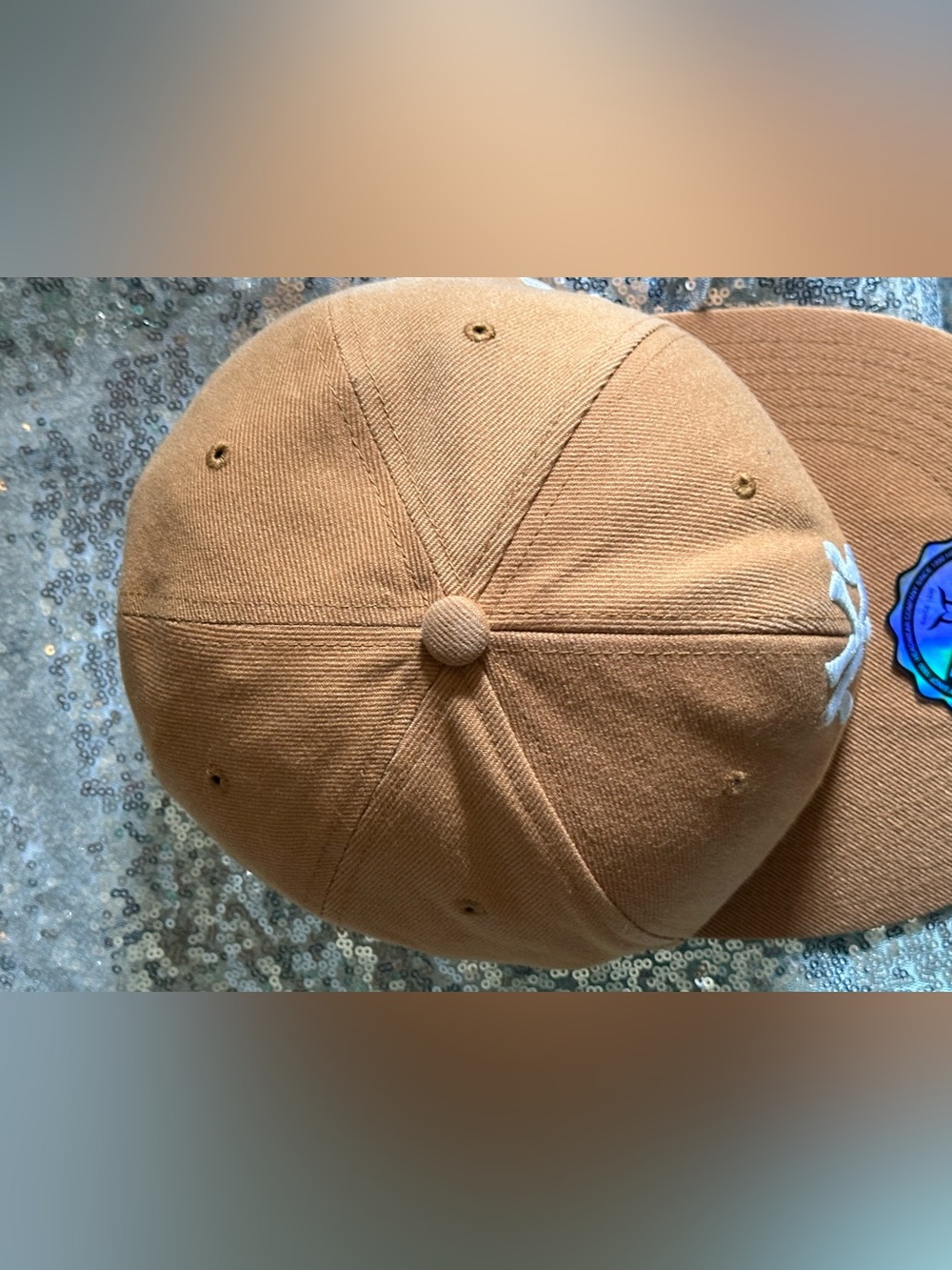 Mika Headwear Company Caramel Brown Snapback Hat with White Logo - Picture 13 of 14
